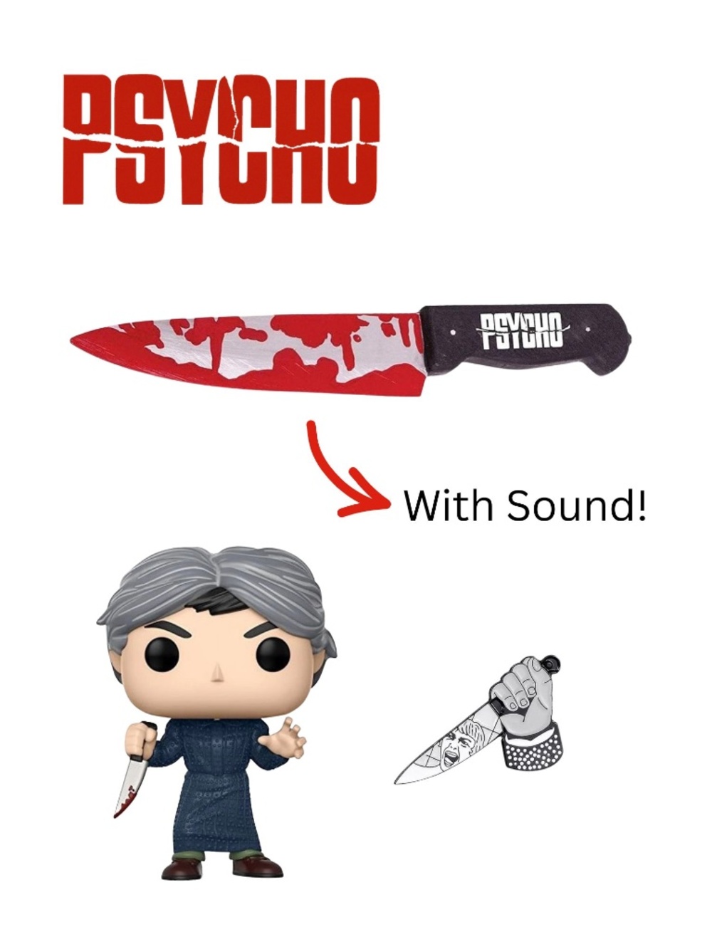 Alfred Hitchcock’s Psycho Movie Exclusive Bundle - Rare Items